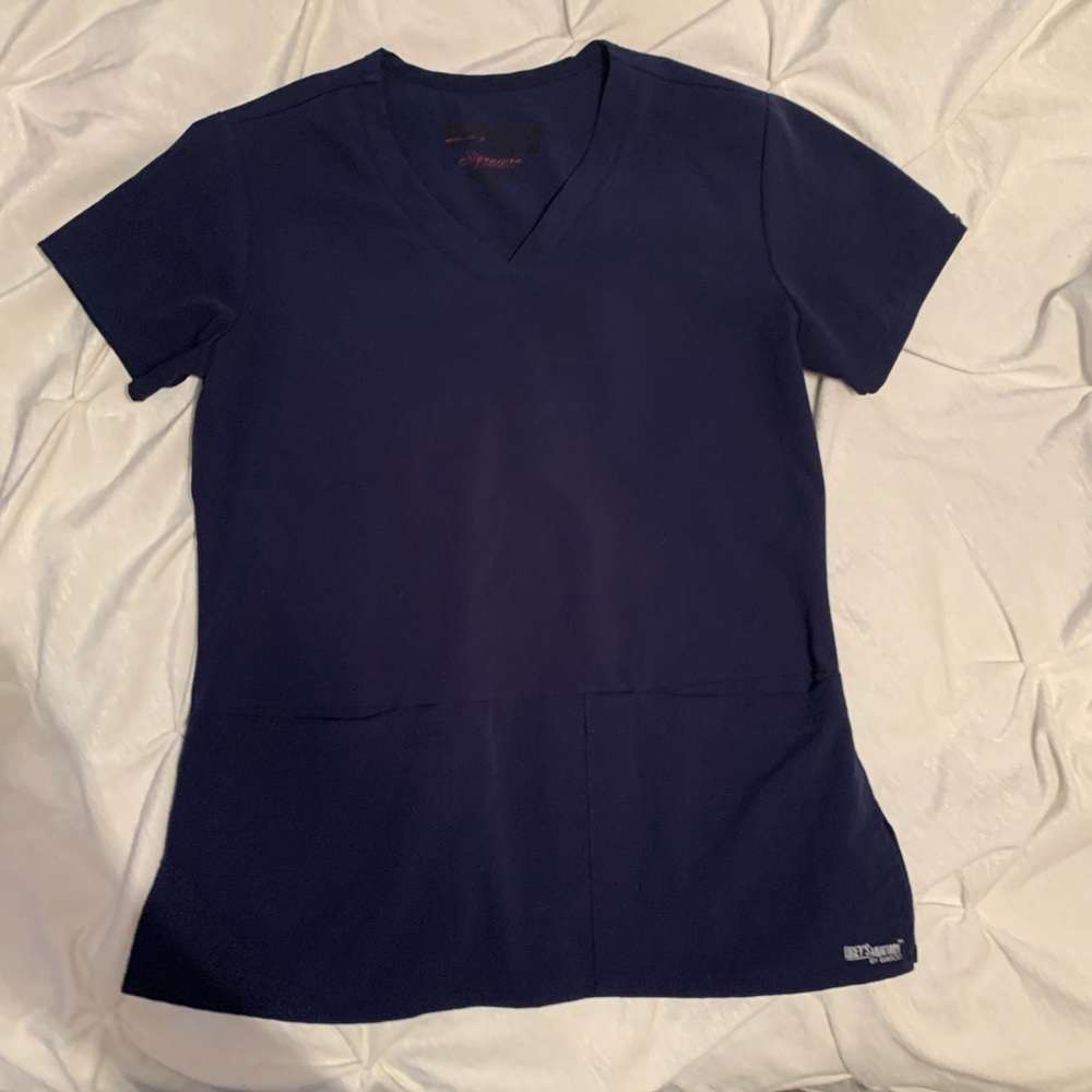 Navy blue Grey’s Anatomy scrub top
